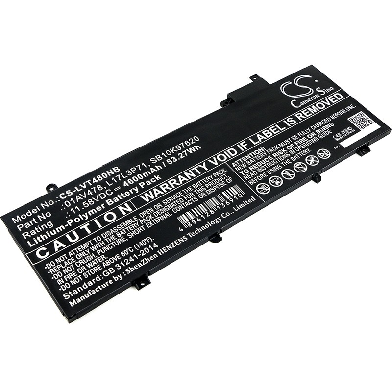 Batteri til Lenovo ThinkPad T480s