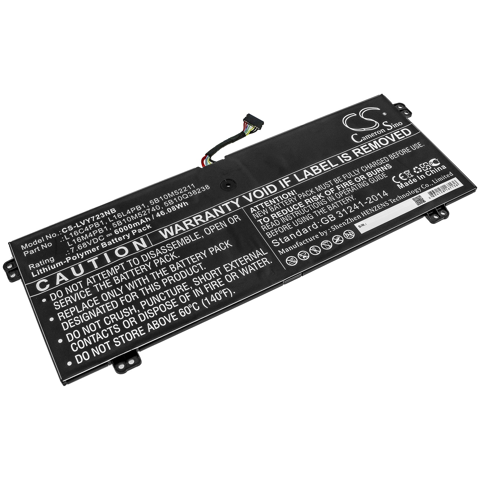 Batteri til Lenovo Yoga 720-13IKB, Yoga 720-13IKBR og Lenovo Yoga, 730-13IWL